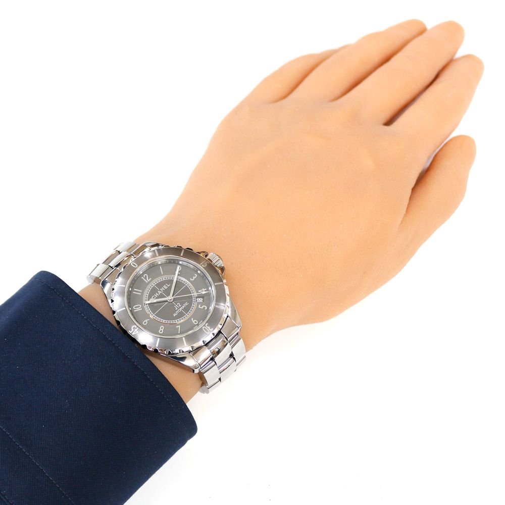シャネル J12 腕時計 時計 チタン 自動巻き メンズ 1年保証 CHANEL  