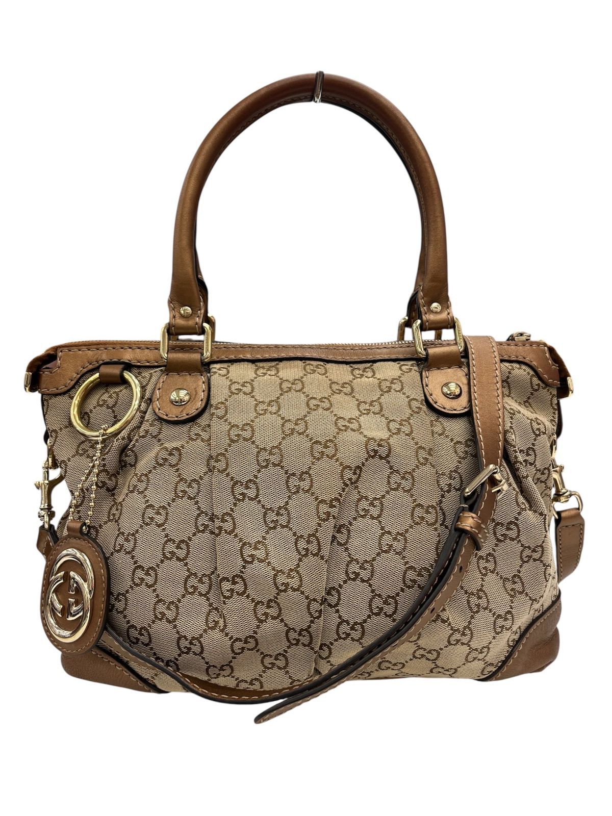 GUCCI グッチ スーキー 2WAYショルダーバッグ GG柄 GGキャンバス  