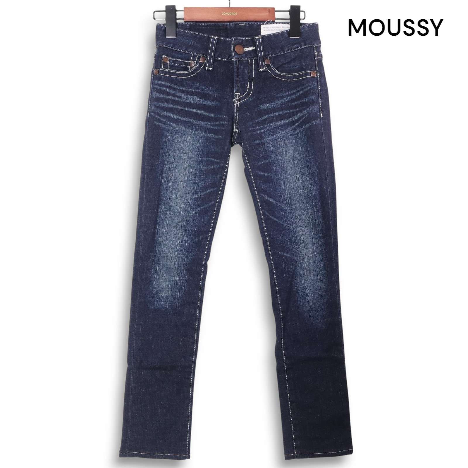 MOUSSY マウジー 通年 USED加工♪ ストレッチ スキニー デニム パンツ
