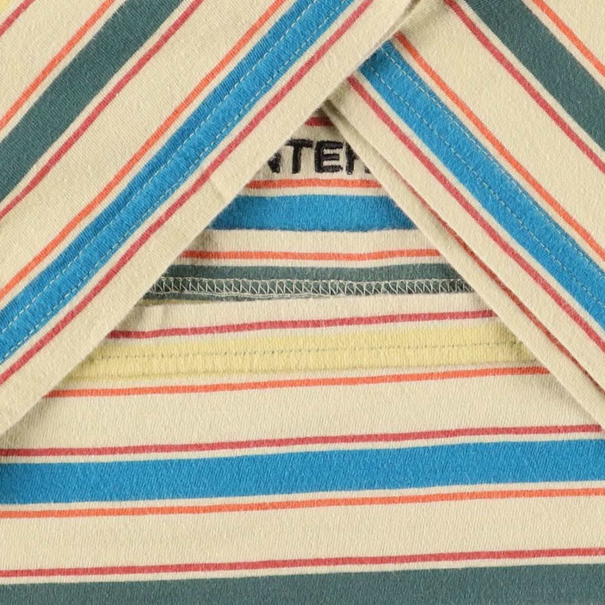 古着 ステューシー STUSSY マルチボーダー サーフ スケートT