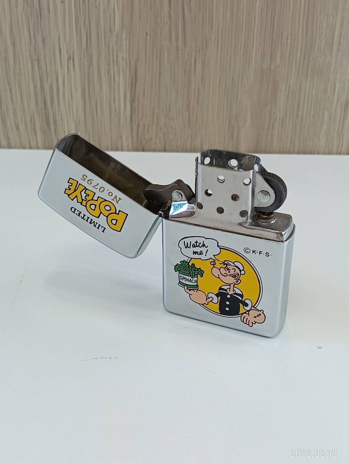 中古品】 POPEYEポパイ LIMITED限定 シリアルナンバー入り Zippo