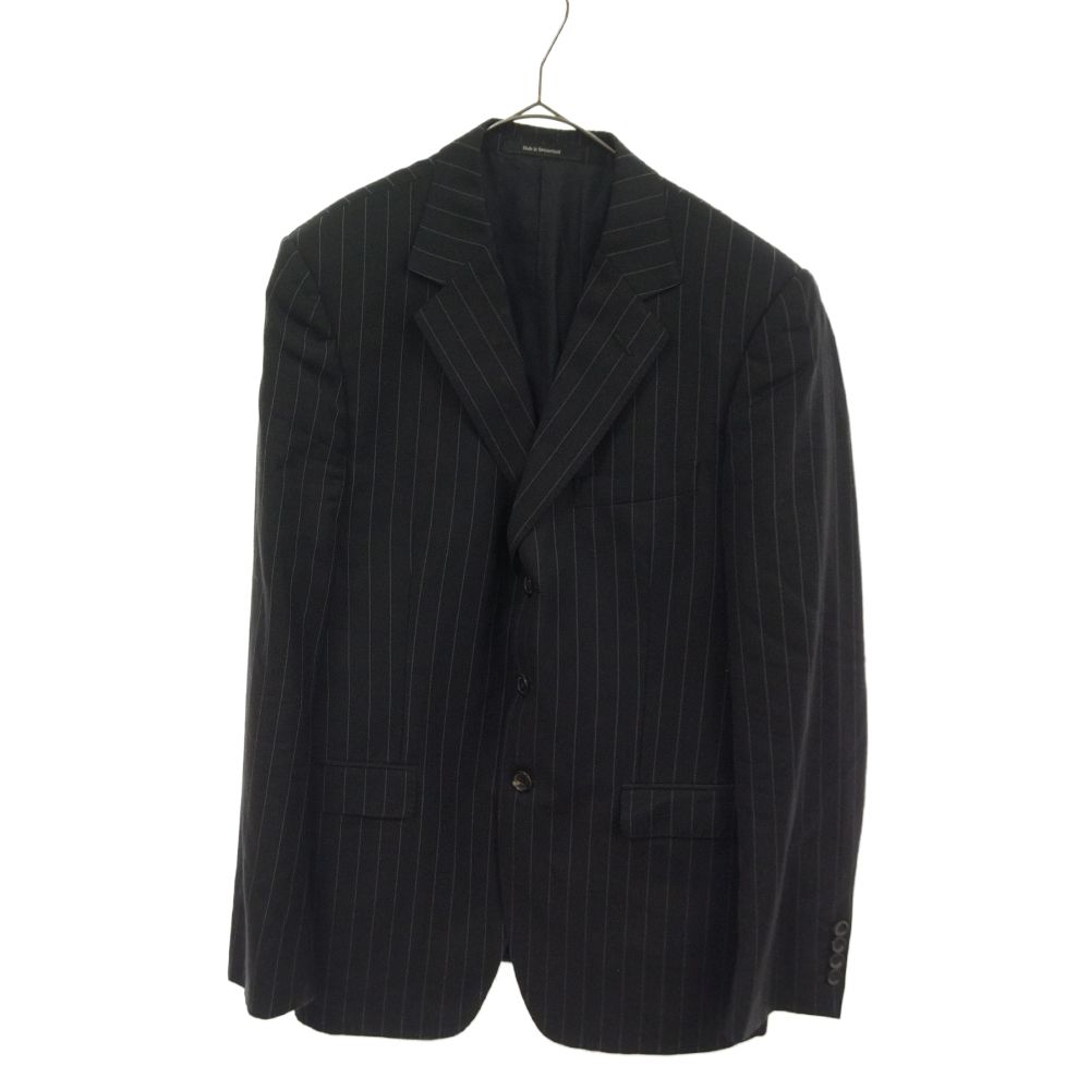 GUCCI (グッチ) 507696 2Bストライプテーラードジャケット ブラック