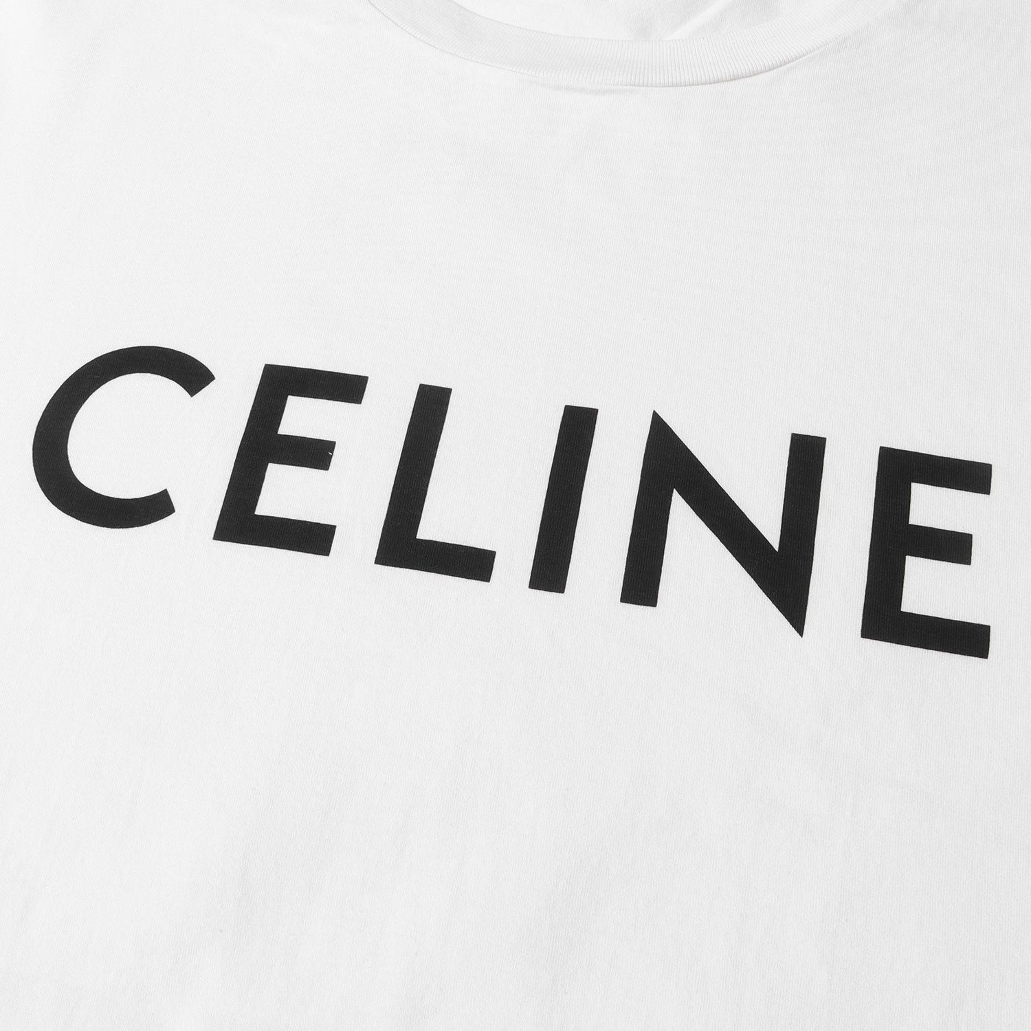 CELINE セリーヌ Tシャツ サイズ:L ロゴ プリント コットンジャージ