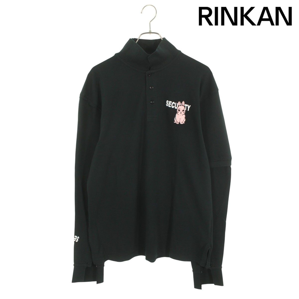 プロトタイプス 28PT04TR02US CUT UP POLO LONG SLEEVE 再構築デザインSECURITYプロント長袖ポロシャツ メンズ ONE SIZE