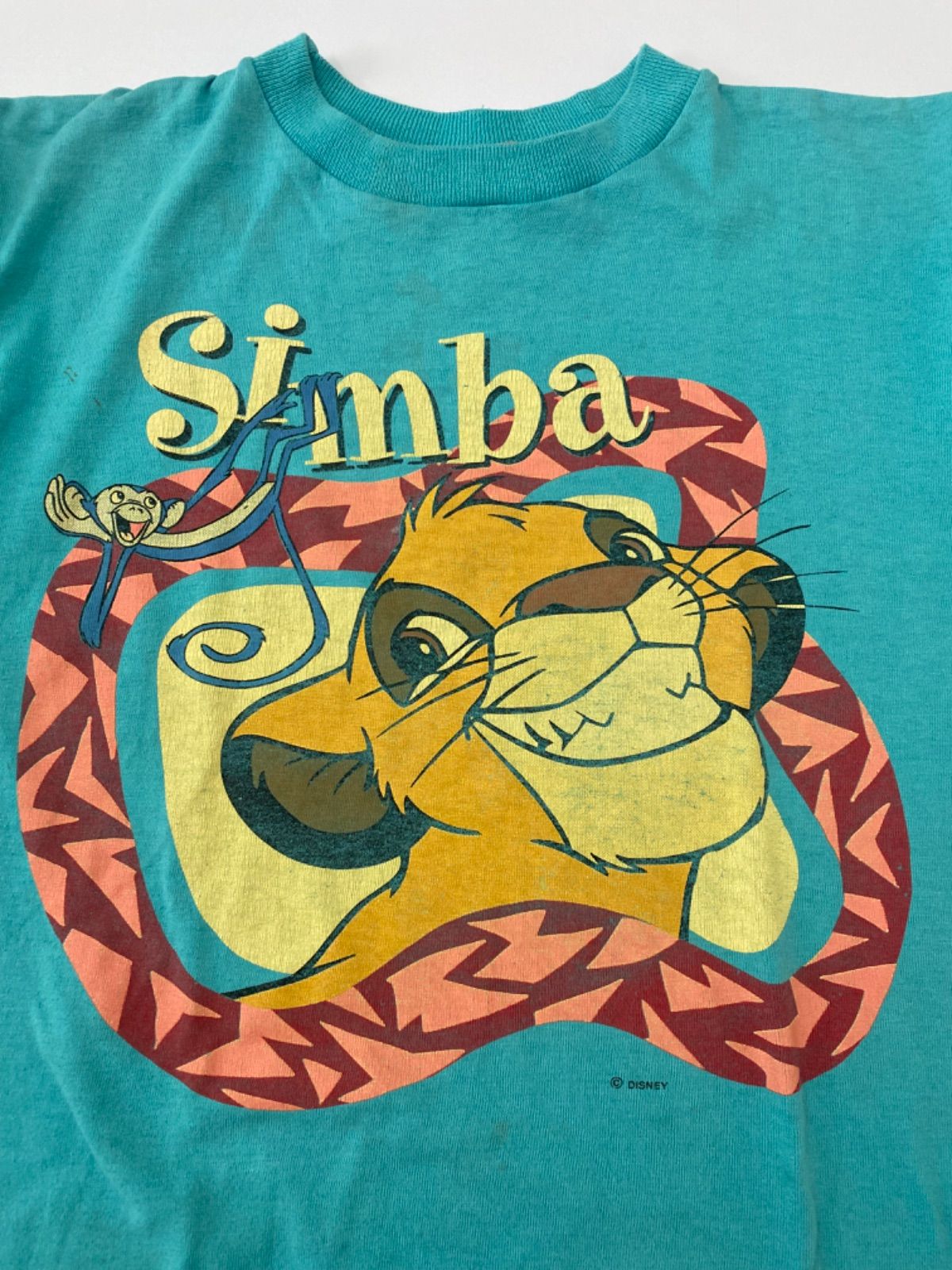 USA 古着 半袖 Tシャツ ディズニー ライオンキング ラフィキ ブラック 