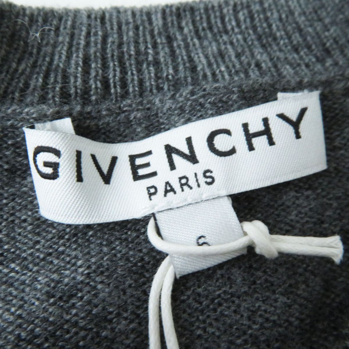 未使用品◎GIVENCHY ジバンシィ キッズ カシミヤ混 ウール ロゴ 長袖 ...