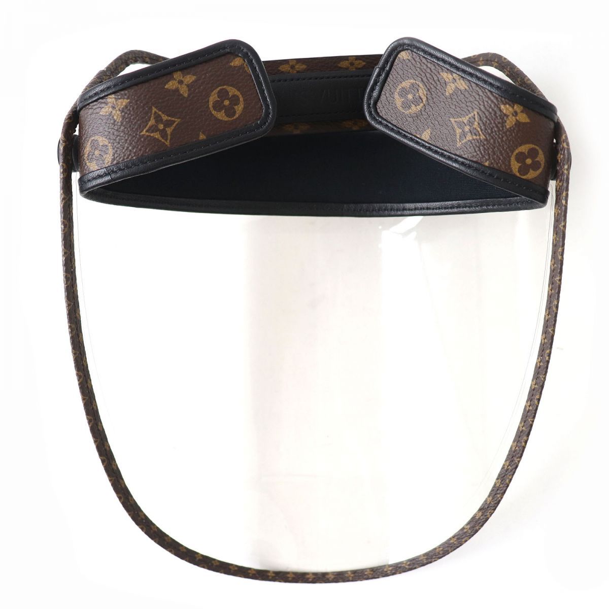 ドンドン見直し ♥品△LOUIS VUITTON ルイヴィトン ビジェール LVシールド フェイスシールド モノグラム クリア ダークブラウン オシャレ♪