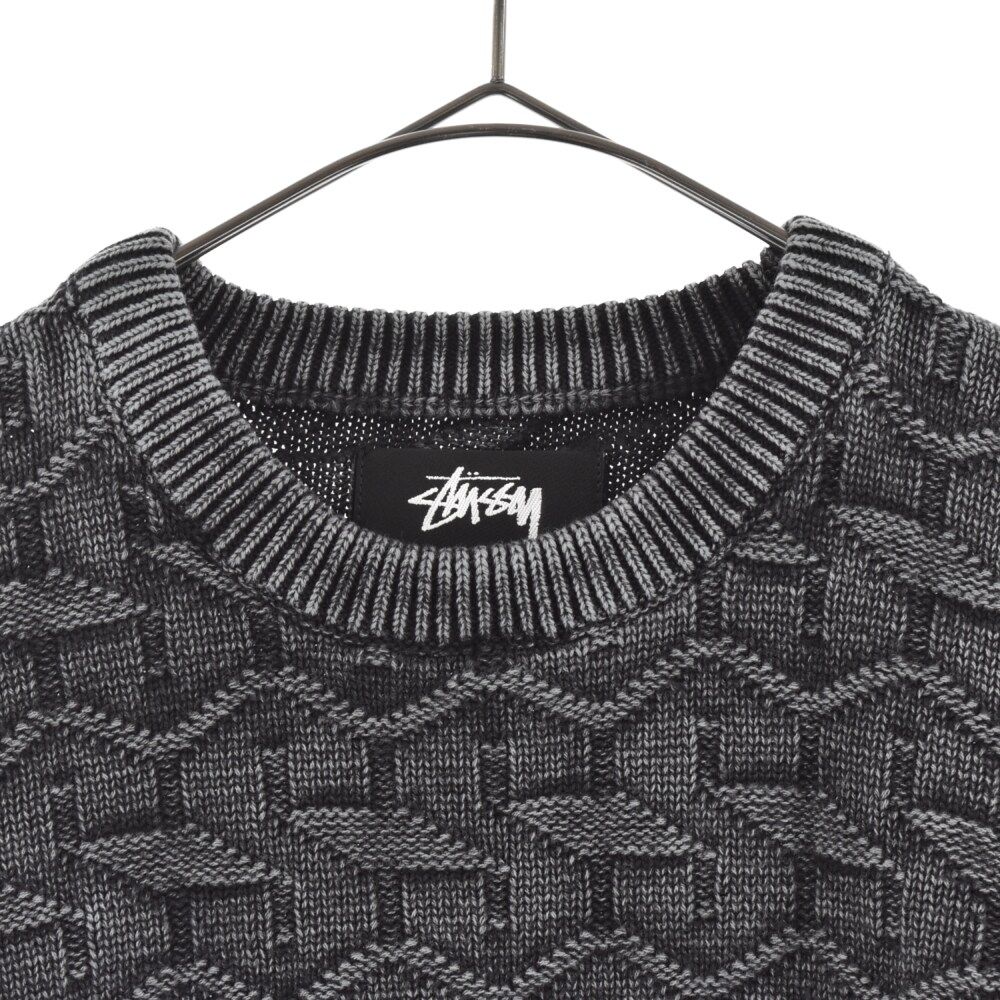 STUSSY (ステューシー) Strand Sweater 総柄ニット 長袖セーター