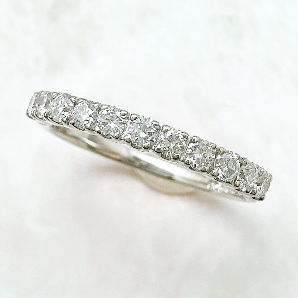 美品/人気🌟VENDOME ハーフエタニティ 0.37ct プラチナ リング 約10号 U