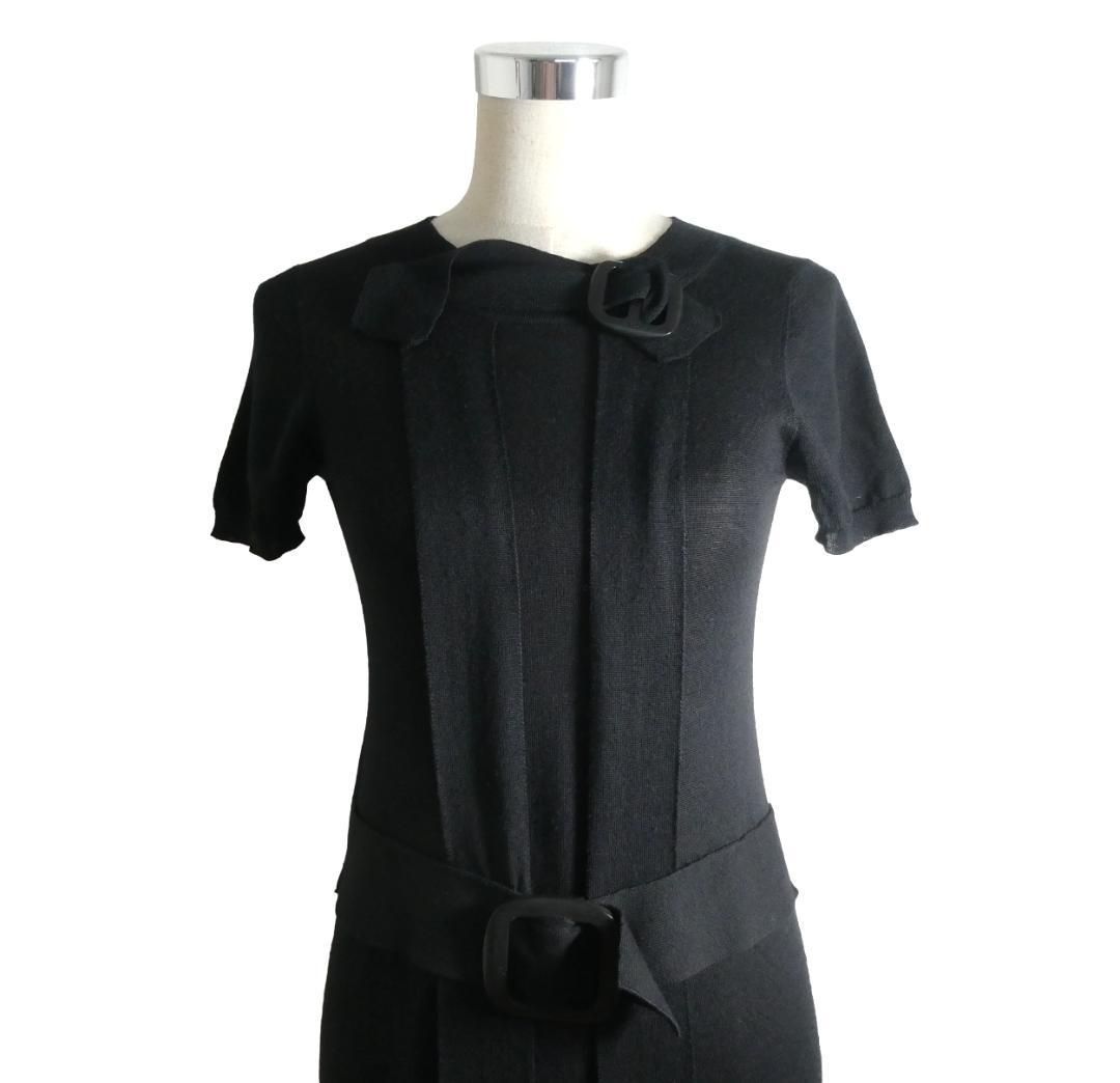 PRADA プラダ サイズ36 ニット ワンピース ドレス ウール×シルク