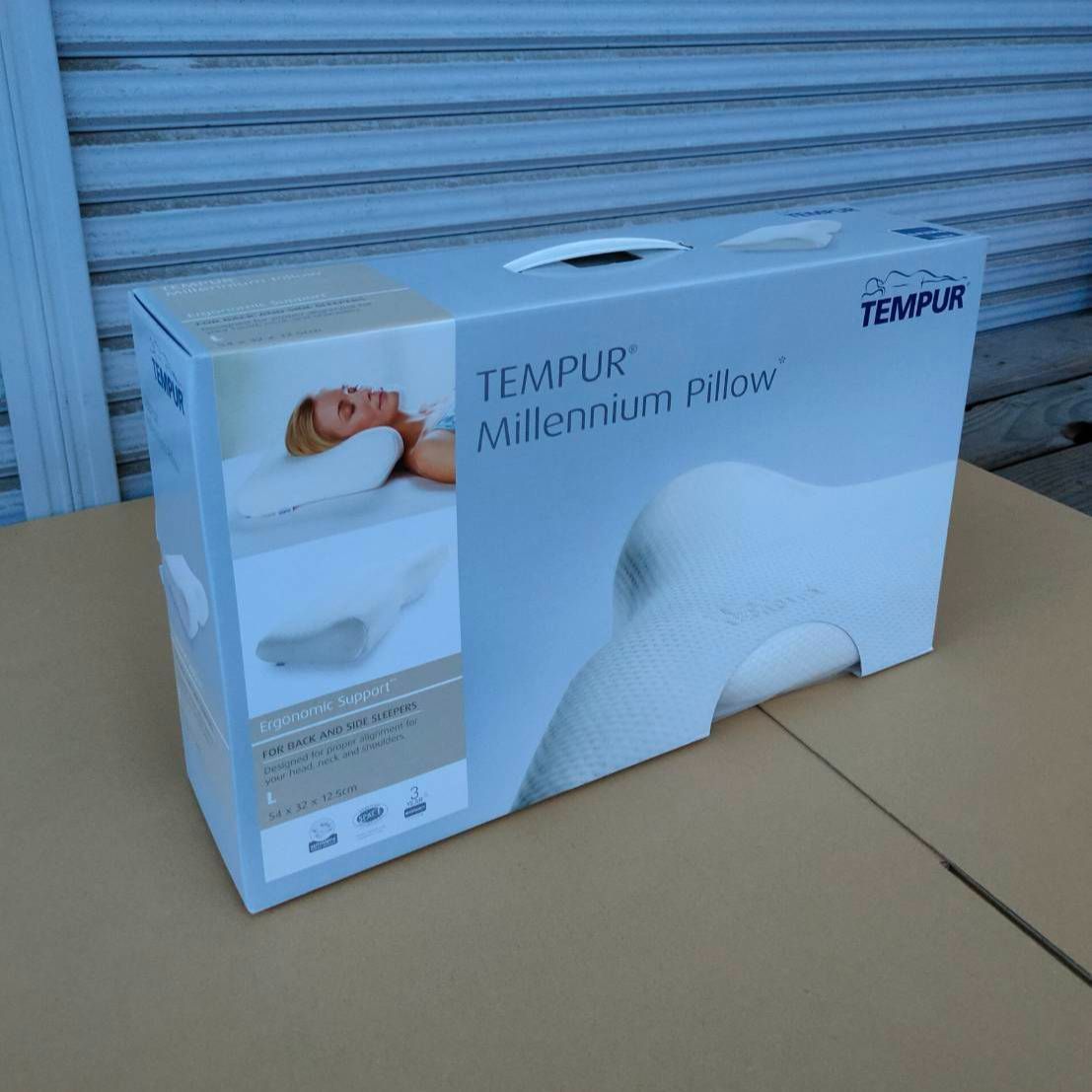 未拆封 テンピュール Tempur 枕 まくら ミレニアムネックピロー 日本正規品 ホワイト L