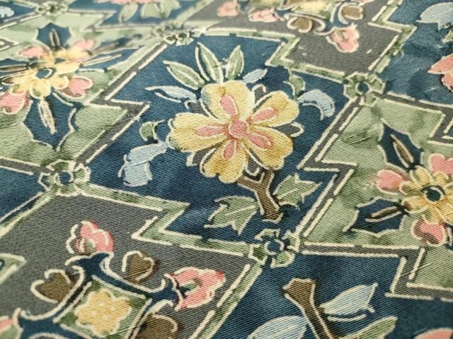 平和屋着物□上質な小紋 型染 松皮菱花文 逸品 DAAI3383ya