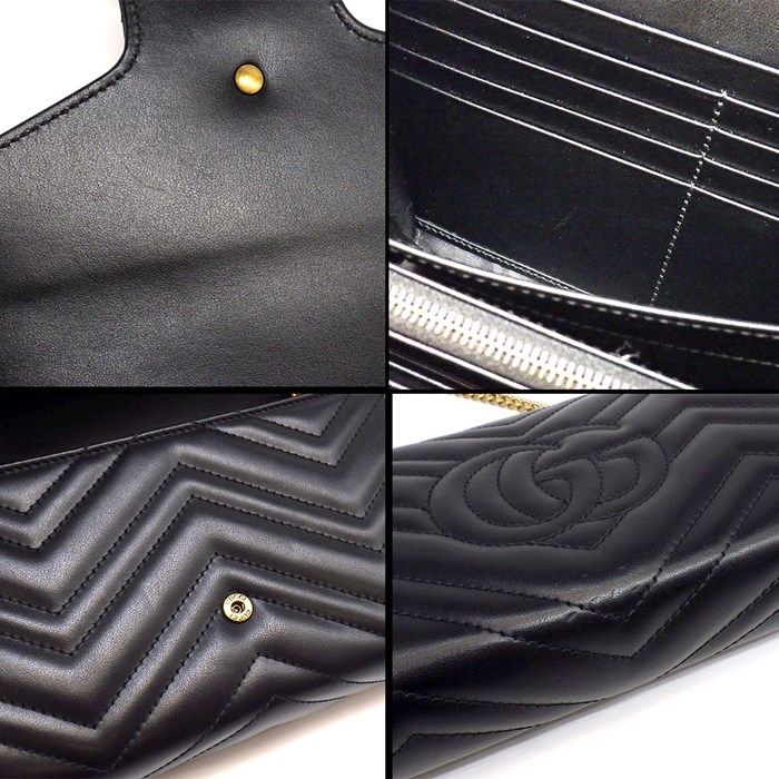 グッチ GUCCI ショルダーバッグ ハンドバッグ GG マーモント チェーン