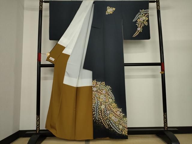 平和屋着物○越後十日町の一流染匠 桐屋・翠山工房 訪問着 辻が花 暈し  