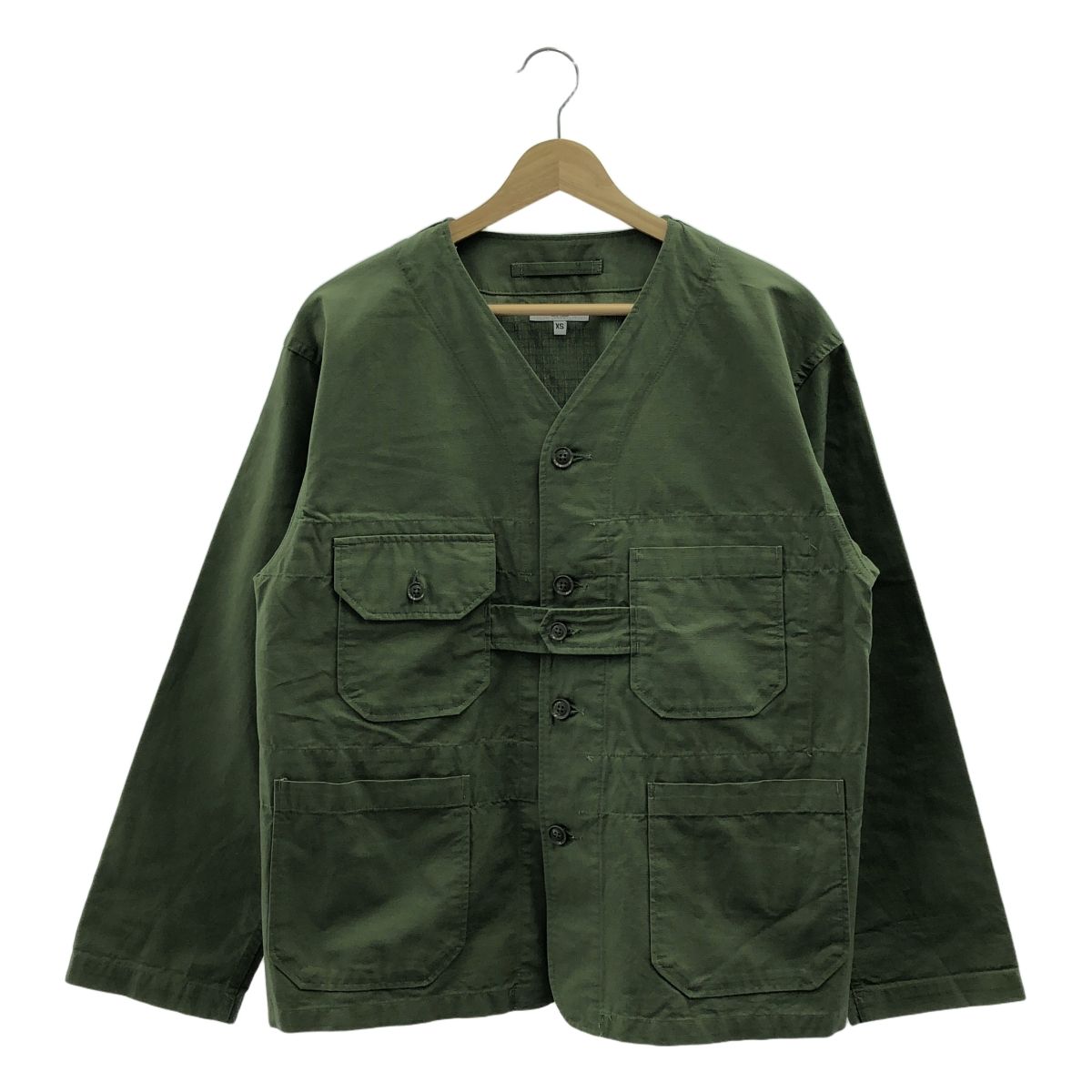 Engineered Garments | エンジニアドガーメンツ | CARDIGAN JACKET COTTON RIPSTOP コットン リップストップ カーディガン ミリタリー ジャケット | XS | カーキ | メンズ