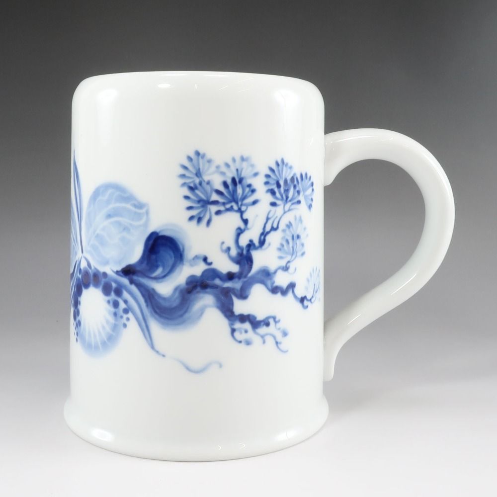 Meissen マイセン ブルーオーキッド ビアマグ 1998 キリンビアマグ ポーセリン _ 置物 オブジェ