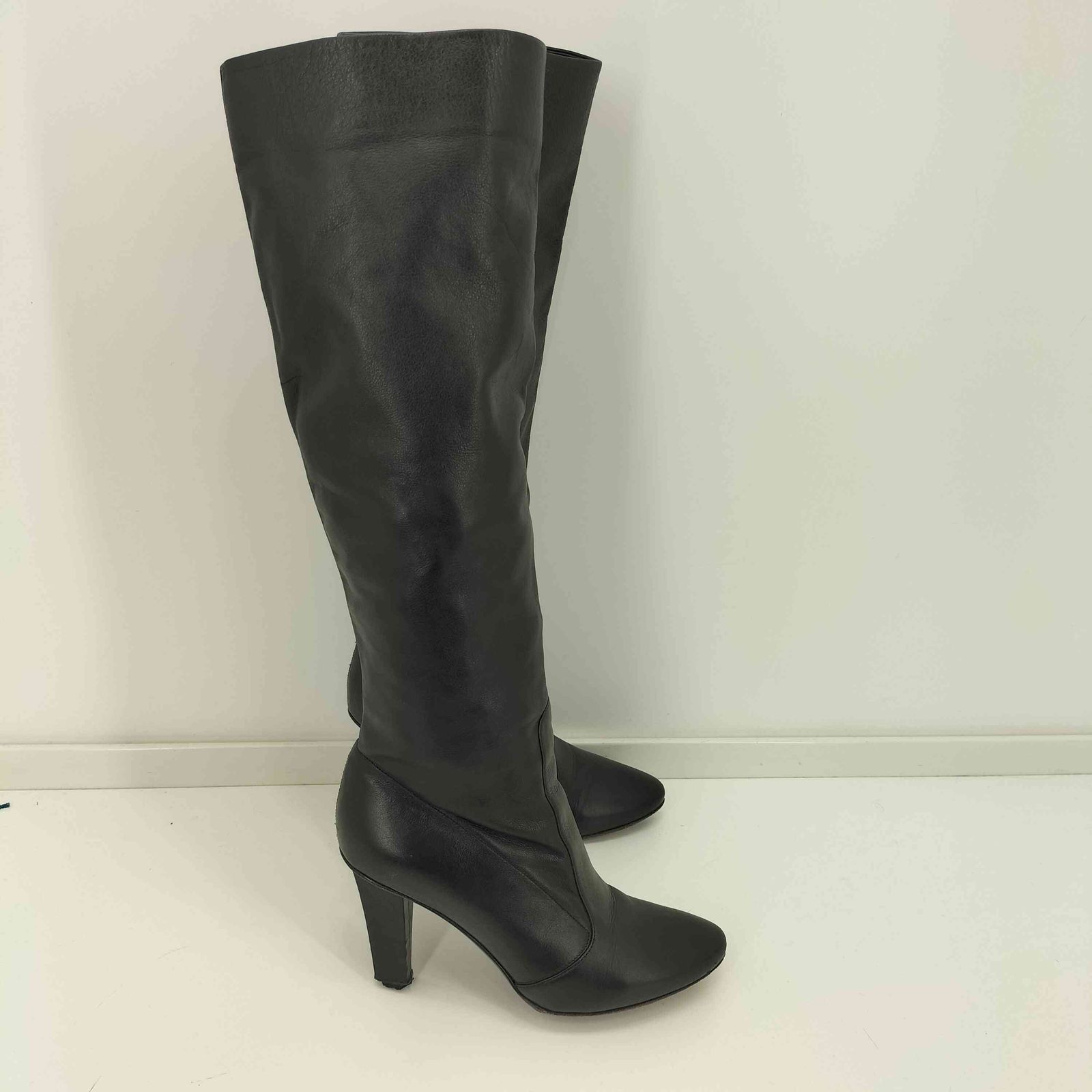 ジミーチュウ JIMMY CHOO ヒールレザーロングブーツ レディース 36