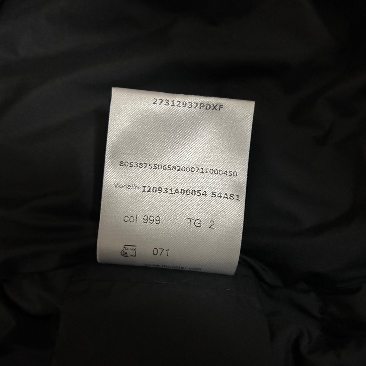 モンクレール☆MONCLER☆ブラック☆2023年〜2024年秋冬