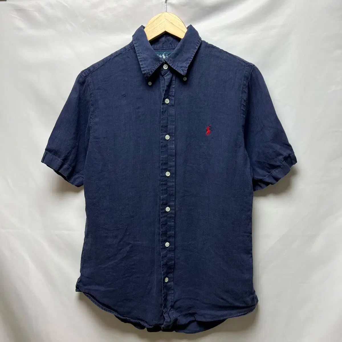 純正品/ M ポロ Ralph Lauren(ラルフローレン) リネン ネイビー