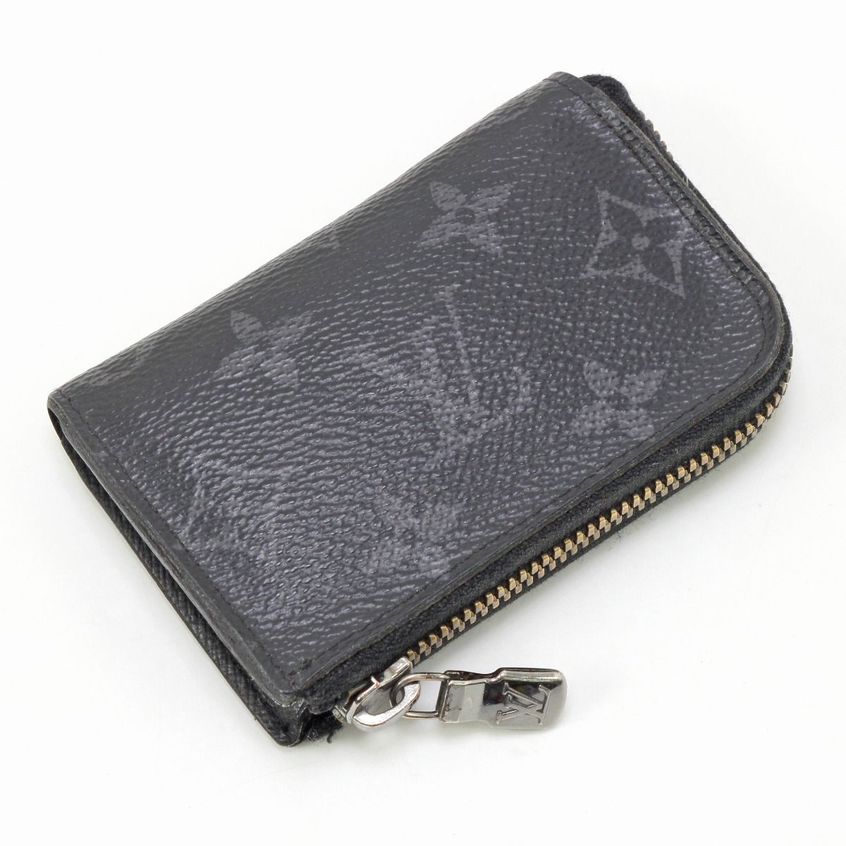 $$ LOUIS VUITTON ルイヴィトン コインケース モノグラム・エクリプス ポルトモネ ジュール M63536 ブラック