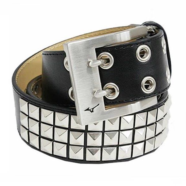 ミズノ ゴルフ MIZUNO GOLF 新品 メンズ 高級感 高品質 オシャレ 長さ調節可能 スタッズ ベルト BELT 黒 [52JY6558091N] 一 八QWER