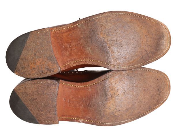 Barrie Ltd レザー ストレートチップシューズ レザーシューズ レザーソール 内羽根式 革靴 黒 (US 10 ≒ 28cm) ZZ3285 イギリス製 Barrie ltd ウイングチップ シューズ 10 28cm 中古