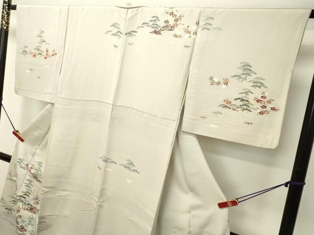 平和屋着物○創業460年・千總 訪問着 風景文 正絹 逸品 DAAS2194tw