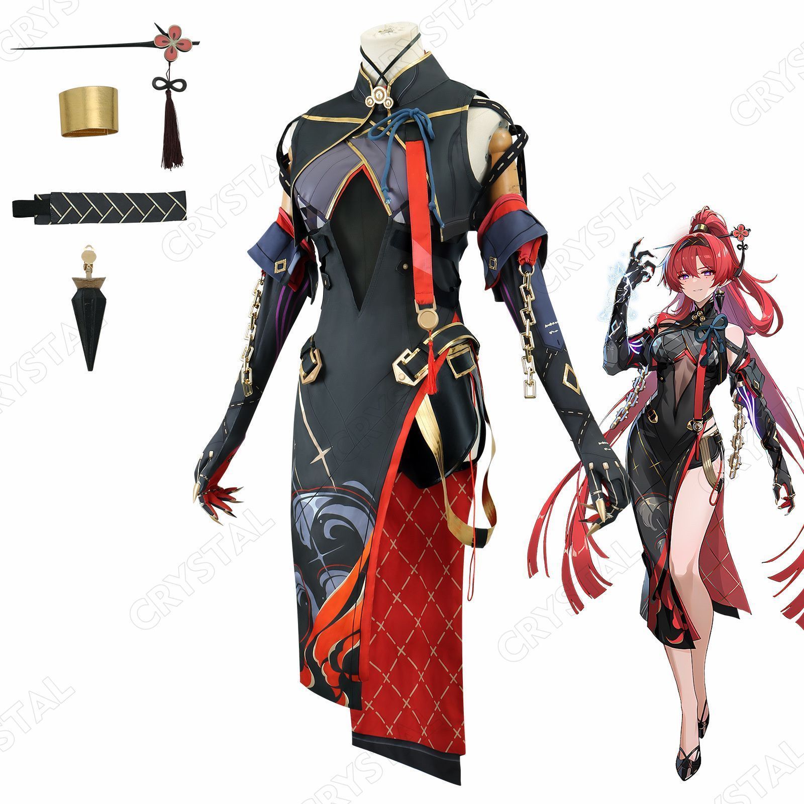 新品鳴潮(めいちょう) 吟霖(インリン) コスプレ衣装 鳴潮 新品鳴潮(めいちょう) 吟霖(インリン) コスプレ衣装 鳴潮
