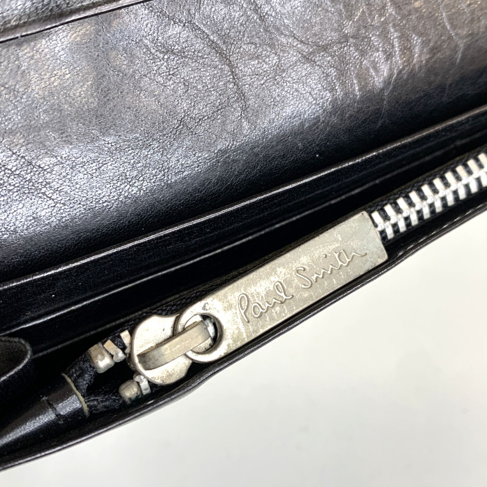 中古品】Paul Smith 二つ折り 長財布 ポールスミス レザー