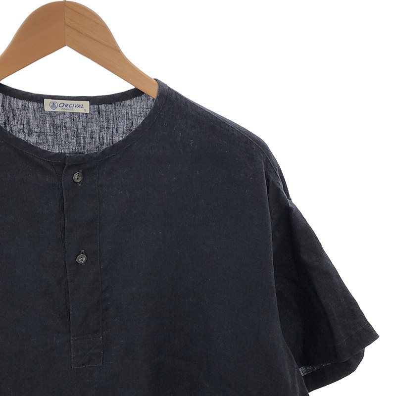ORCIVAL リネンヘンリーネックシャツ MEN LINEN 100％ ORCIVAL（オーシバル）の「【ORCIVAL】リネンヘンリーネック
