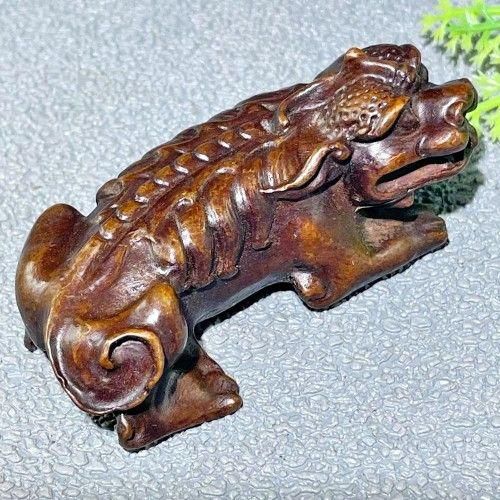 銅細工 貔貅置物 茶寵 茶道具 香道具 装飾品 工芸品 美術品 銅