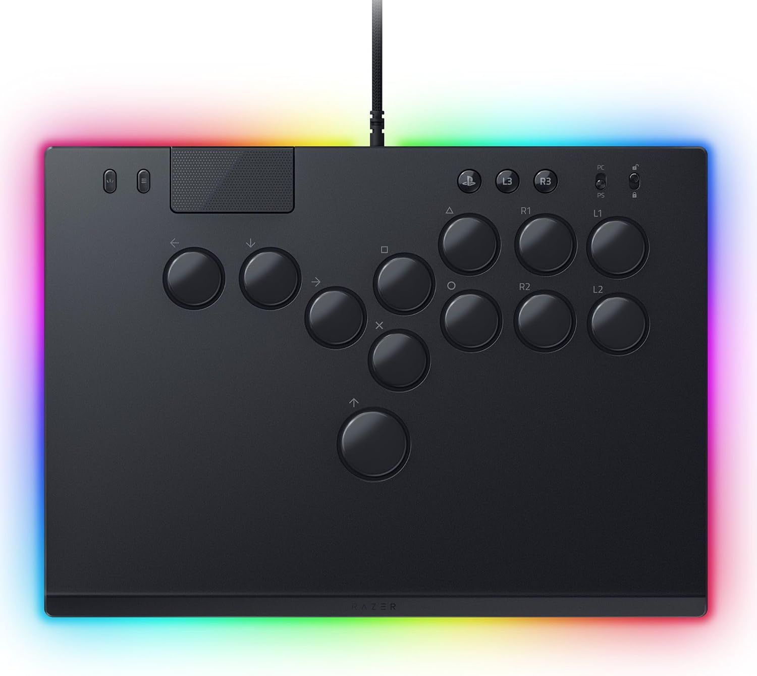 Razer レイザー Kitsune PlayStation公式ライセンス商品 PS5 - PC 用 薄型 レバーレス アーケードコントローラー 日本正規代理店保証品
