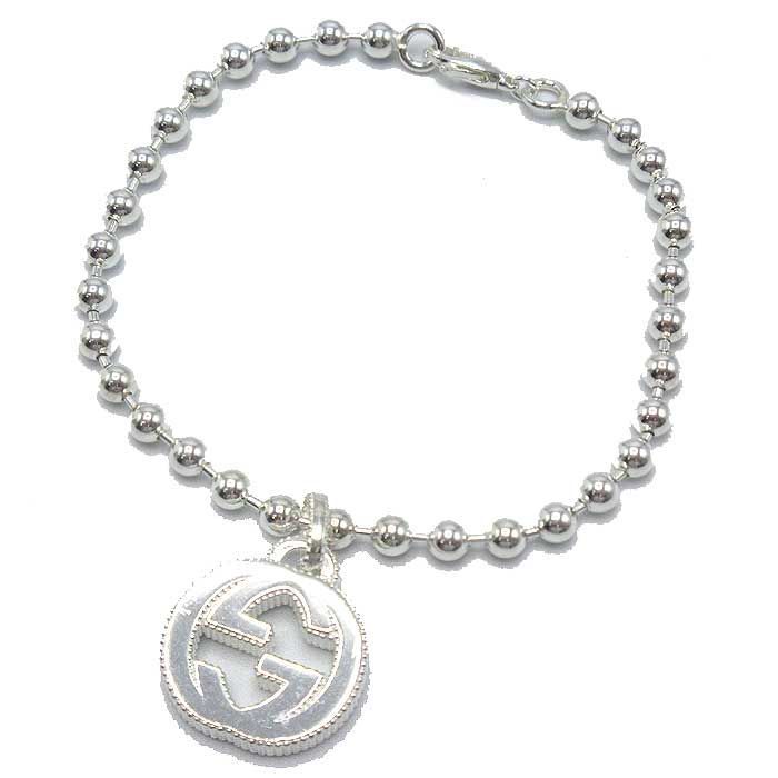 グッチ ブレスレット GUCCI INTERLOCKING G ボールチェーン シルバー925 479226 J8400 8106 18 ブティックライン メンズ ユニセックス