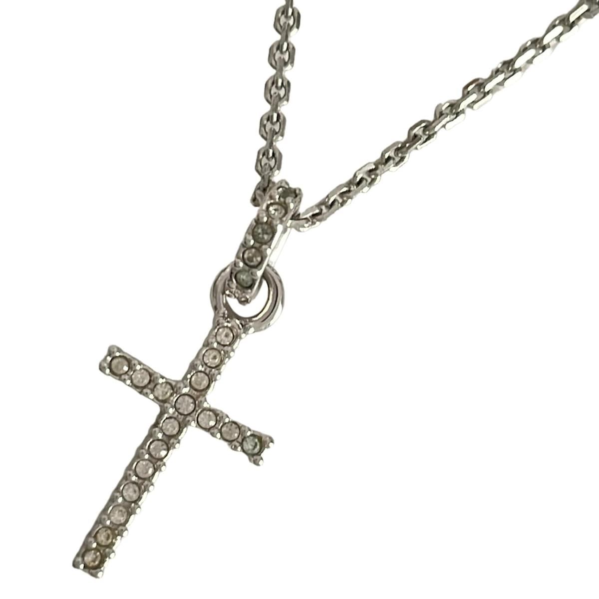 SWAROVSKI(スワロフスキー) ネックレス美品 - シルバー×クリア