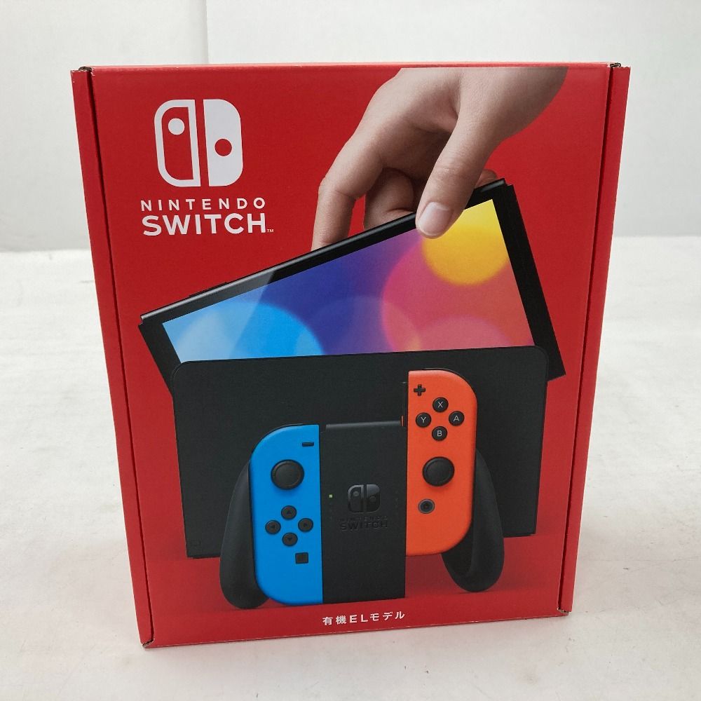 02w06518 Nintendo Switch ニンテンドースイッチ 有機ELモデル Joy-Con(L)ネオンブルー/(R)ネオンレッド  ※未使用品 【中古品】 - 東京 セール