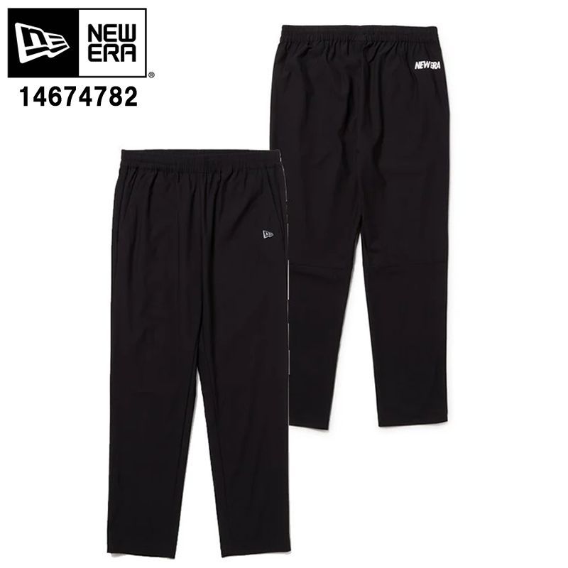 NEW ERA 14674782 スリム トレーニングパンツ ブラック パフォーマンスアパレル ストレッチパンツ スポーツウェア ニューエラ トレーニングウェア ワンポイント ロゴ 軽量 速乾 吸汗 スリム テーパード ユニセックス ボトムス ズボン