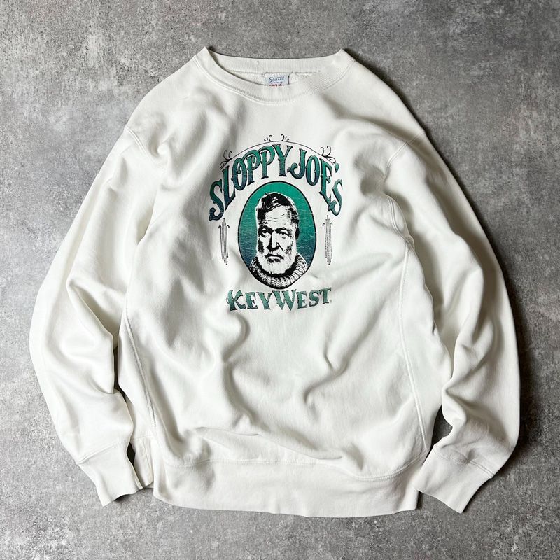 90s USA製 アーネスト ヘミングウェイ プリント RWタイプ スウェット  