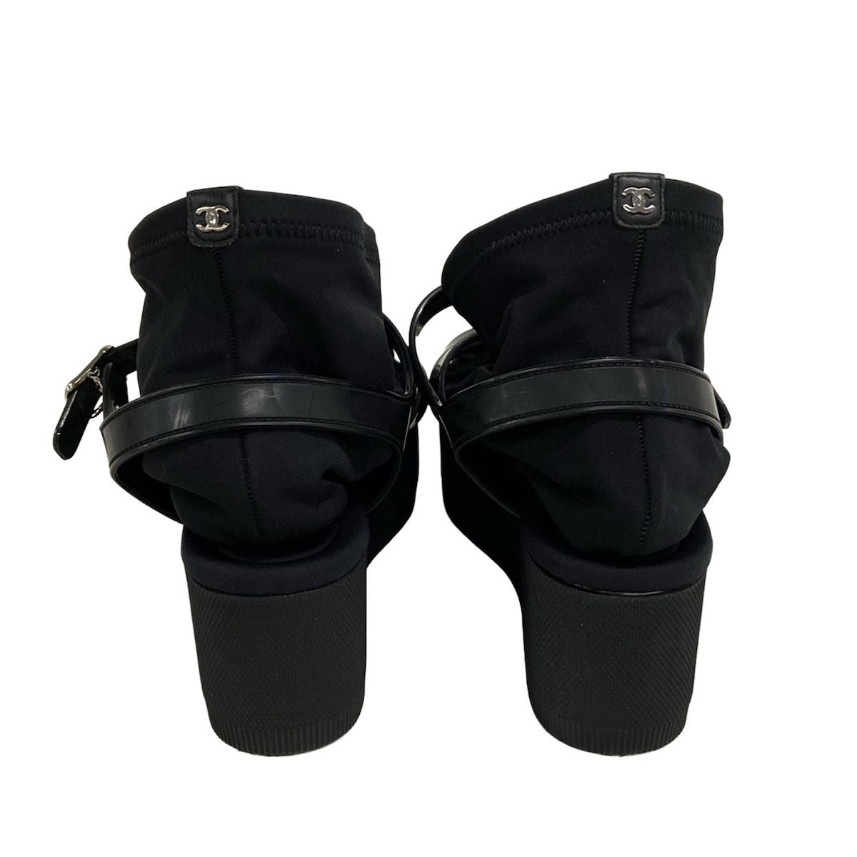 CHANEL(シャネル) サンダル 37 レディース - 黒 グルカ
