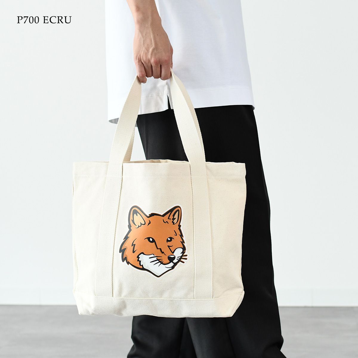 MAISON KITSUNE フォックスヘッド トート バッグ