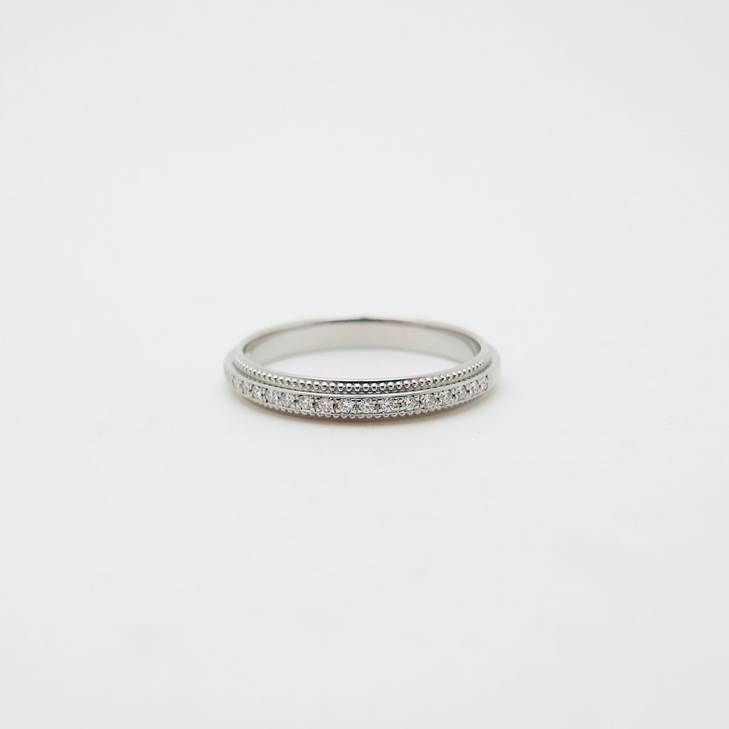 アイプリモ婚約指輪ダイヤモンドリングハーフエタニティリング刻印なし 9号