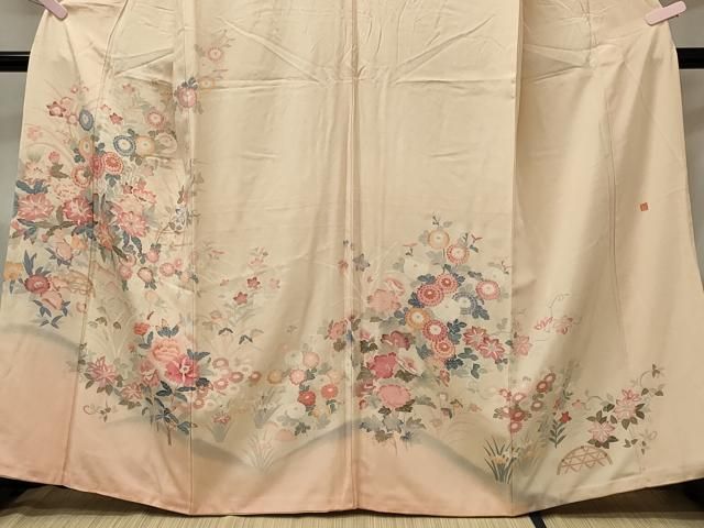 平和屋着物○訪問着 友禅 作家物 松 正絹 逸品 AAAY1572np