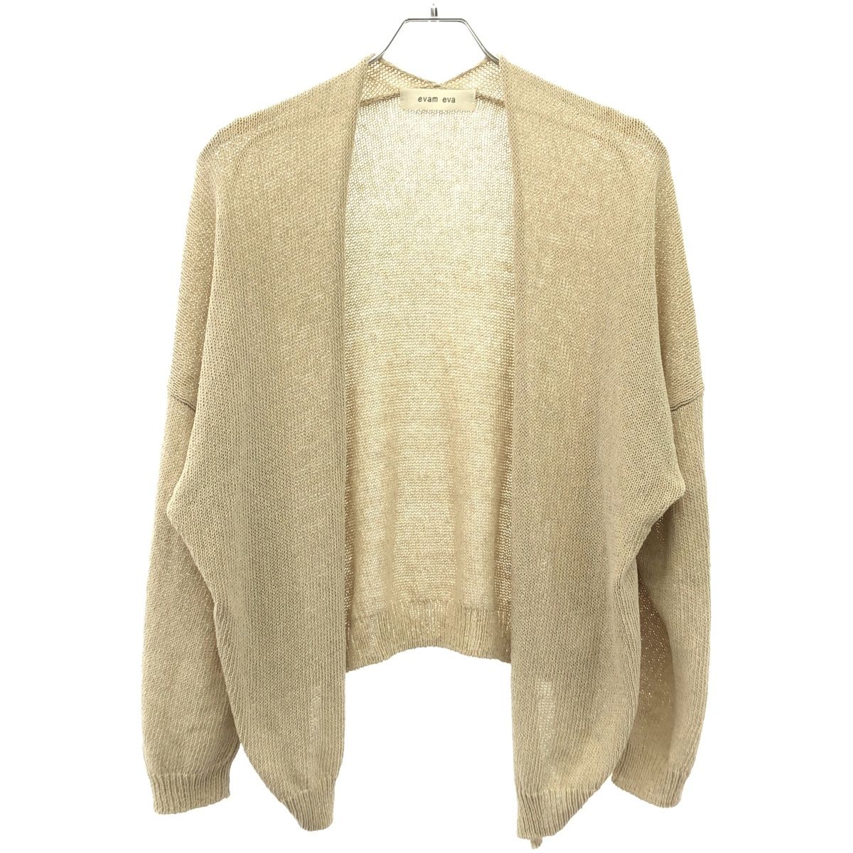 23SS ファッション evam eva エヴァムエヴァ コットン リネン ニット