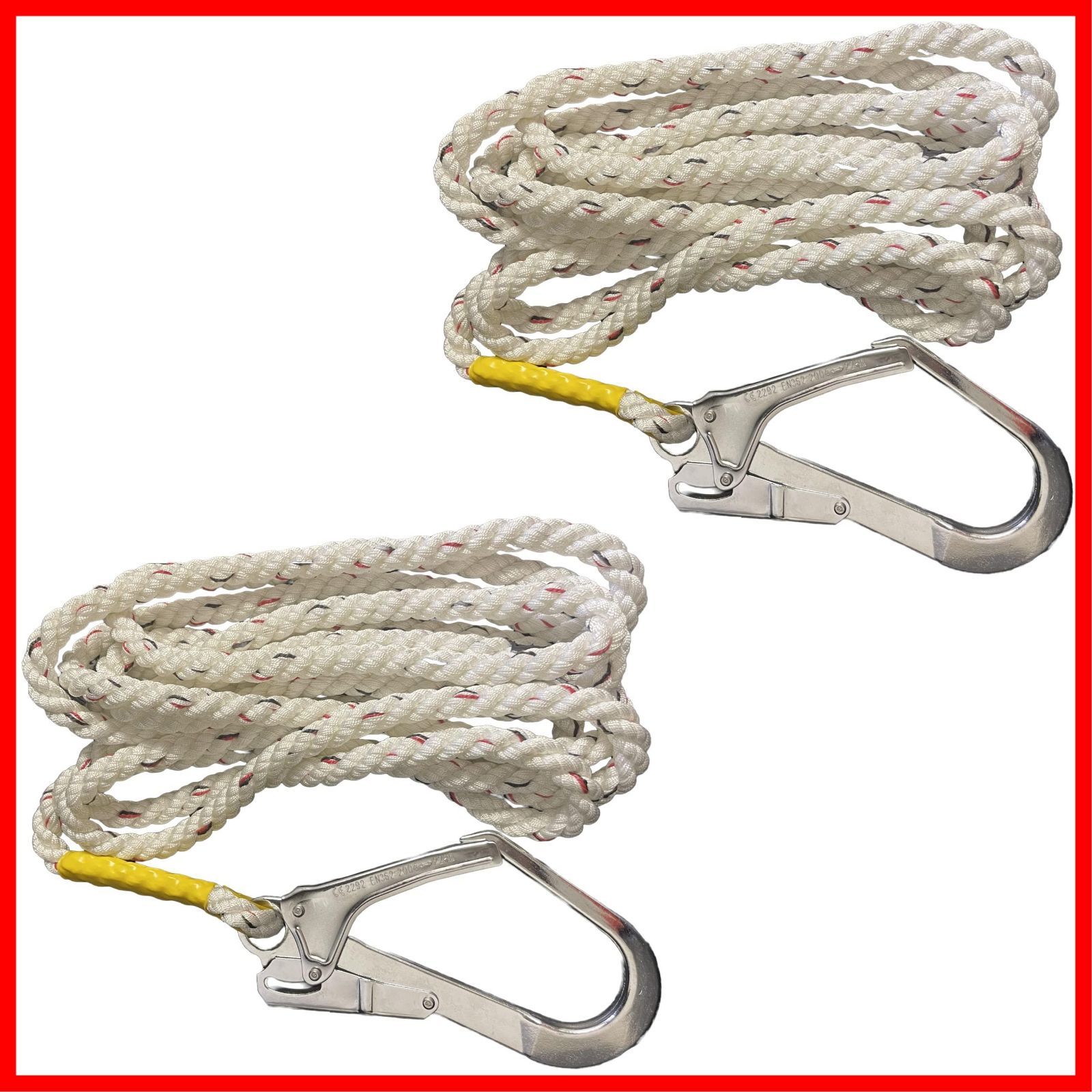 人気商品 2個セット 線径13mmX長さ5m 親綱 介錯 介錯ロープ HELIX