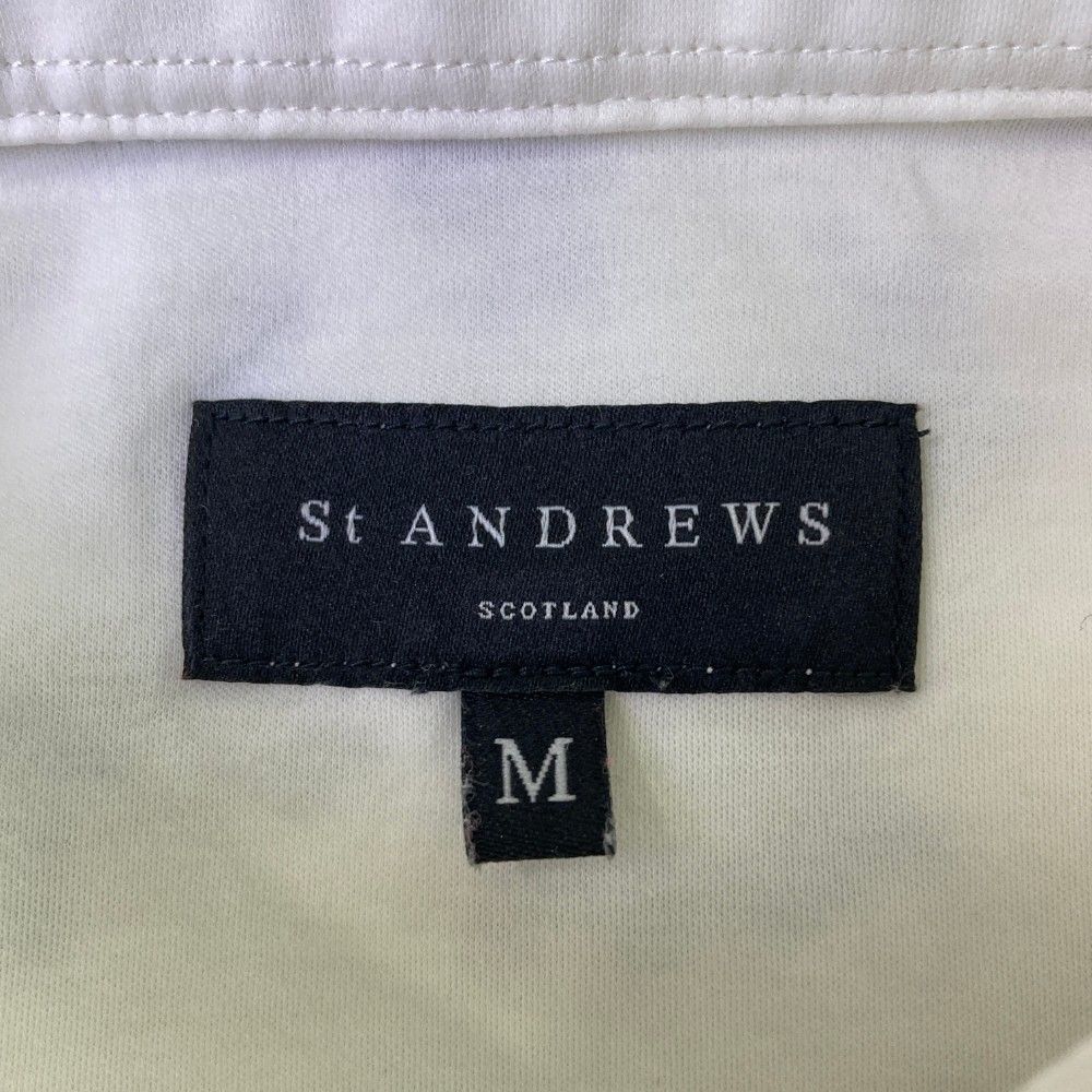 サイズ：M ST ANDREWS セントアンドリュース 半袖ポロシャツ バラ 花柄
