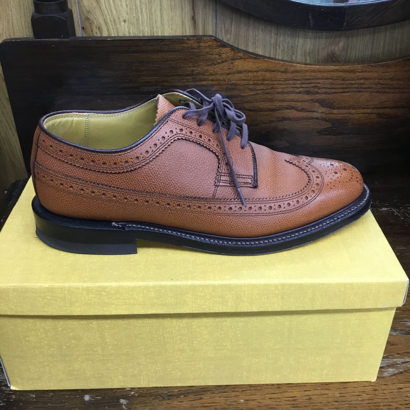 美品】リーガル REGAL 2235 インペリアルグレード ウイングチップ 25.0