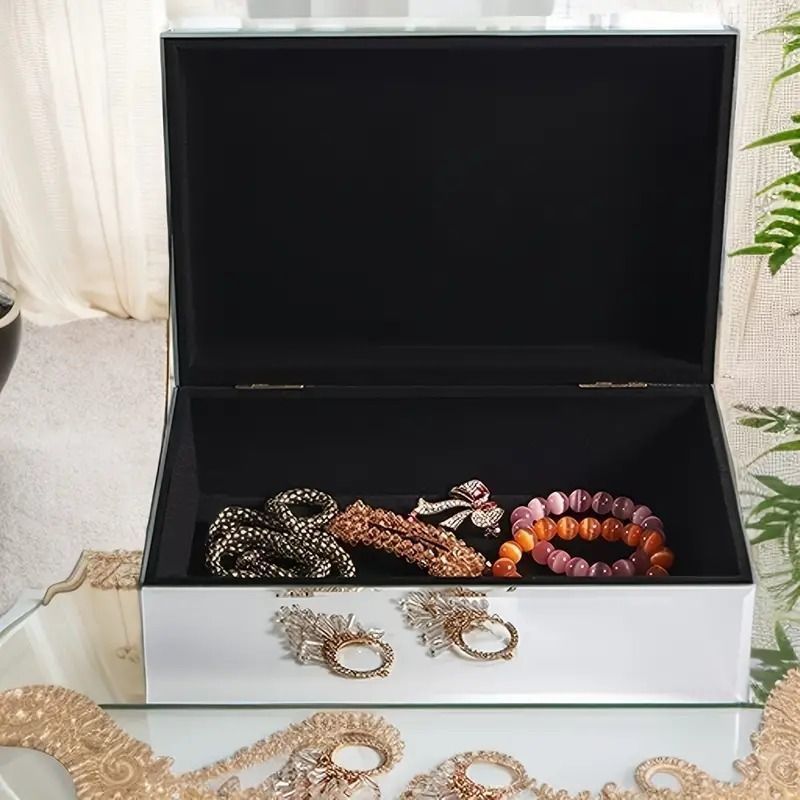 1920s クリスタルガラス ジュエリー ボックス アクセサリーケース