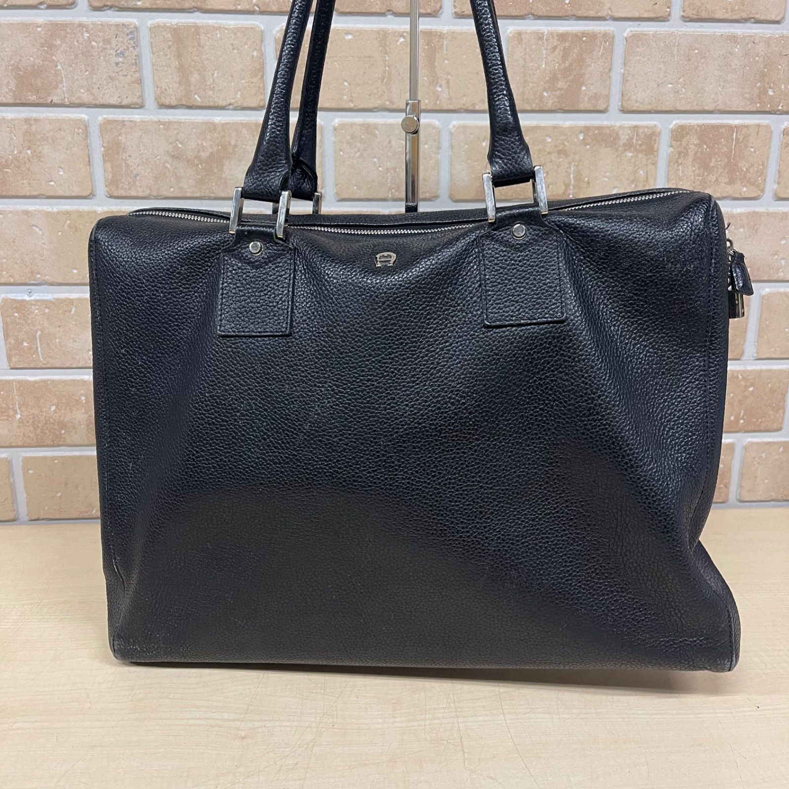 38 AIGNER アイグナー レザー ビジネスバッグ トートバッグ メンズ