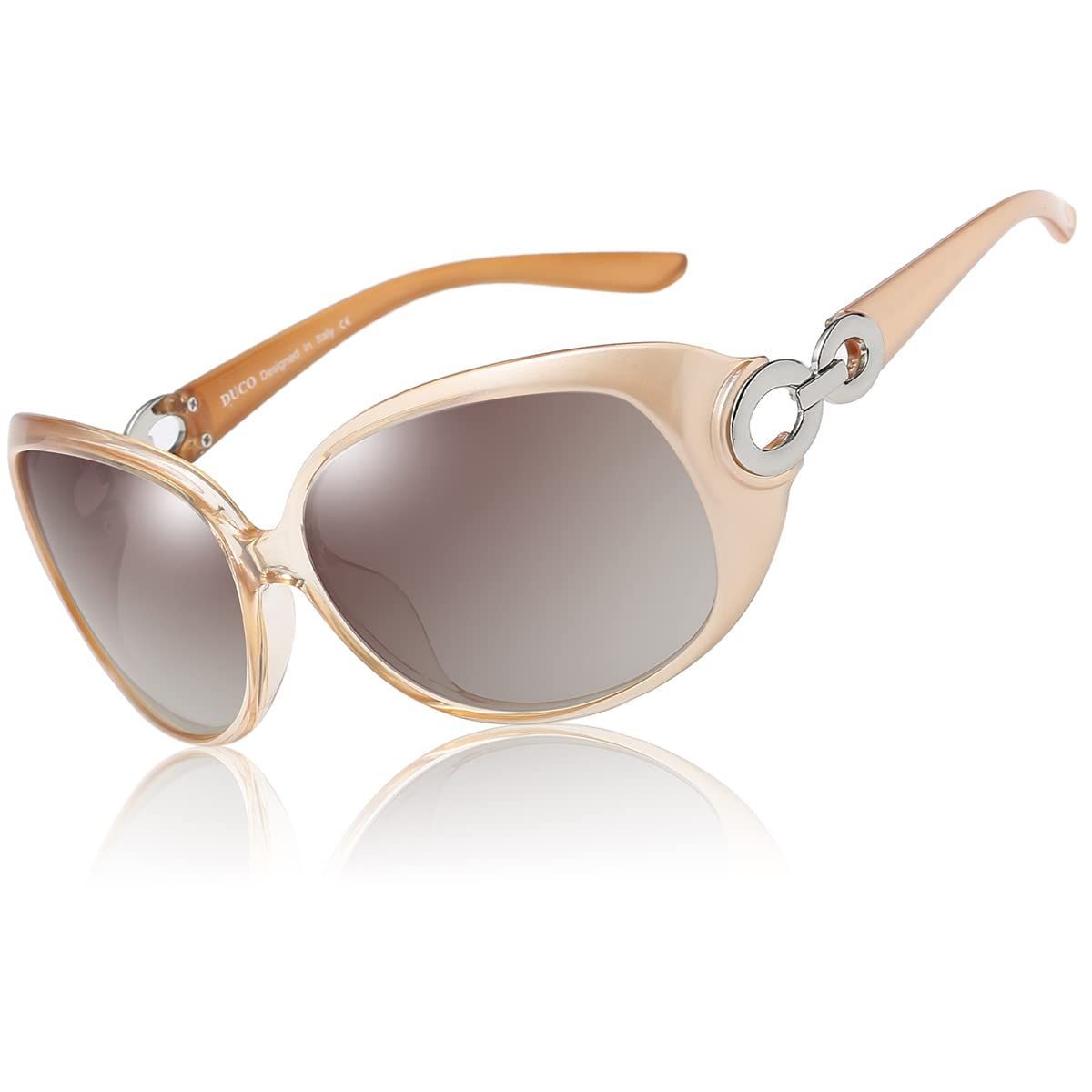 数量限定 women 紫外線 sunglasses UV400カット 運転用 偏光レンズ おしゃれ レディース 小顔 サングラス メガネケース付 [DUCO] 1220
