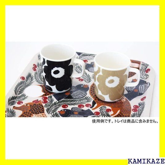 ☆在庫処分 マリメッコ UNIKKO ウニッコ マグカップ 黒、ベージュ