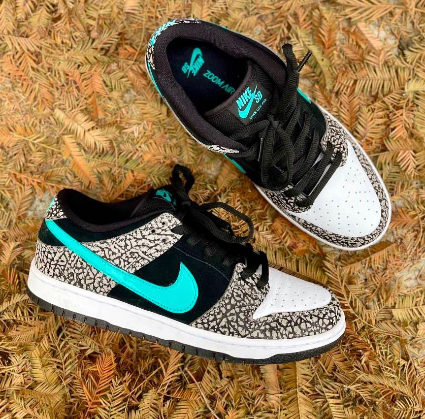 NikeSB ダンク ロー ""エレファント"" SB Dunk Low ""atmos Elephant"" ナイキ エスビー ダンク ロー エレファント BQ6817-009 メンズ スニーカー ランニングシューズ